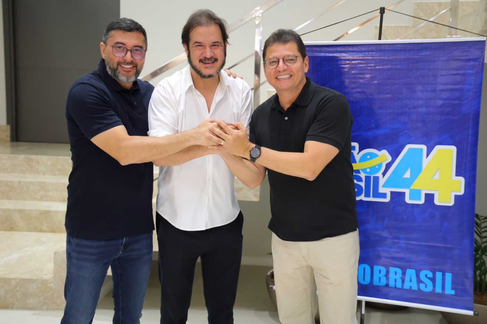 Pré-candidato a deputado estadual, Marcellus Campêlo participa de recepção a Antônio Rueda, em Manaus